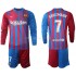 Maillot de Foot FC Barcelone Antoine Griezmann 7 Enfant Domicile 2021-2022 Manche Longue