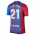 Maillot de Foot FC Barcelone Frenkie de Jong 21 Domicile 2021-2022 Manche Courte