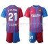 Maillot de Foot FC Barcelone Frenkie de Jong 21 Enfant Domicile 2021-2022 Manche Courte