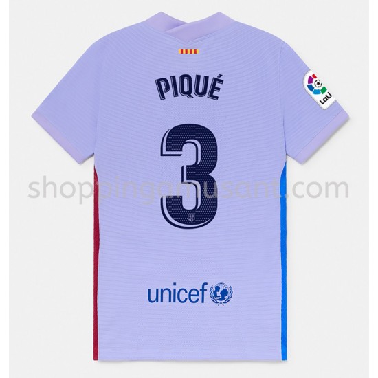 Maillot de Foot FC Barcelone Gerard Pique 3 Extérieur 2021-2022 Manche Courte