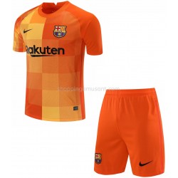 Maillot de Foot FC Barcelone Gardien Enfant Domicile 2021-2022 Manche Courte