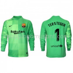 Maillot de Foot FC Barcelone Gardien Ter Stegen 1 Neutre 2021-2022 Manche Longue