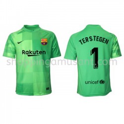 Maillot de Foot FC Barcelone Gardien Ter Stegen 1 Neutre 2021-2022 Manche Courte