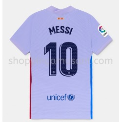Maillot de Foot FC Barcelone Lionel Messi 10 Extérieur 2021-2022 Manche Courte