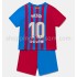 Maillot de Foot FC Barcelone Lionel Messi 10 Enfant Domicile 2021-2022 Manche Courte