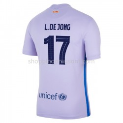 Maillot de Foot FC Barcelone Luke De Jong 17 Extérieur 2021-2022 Manche Courte