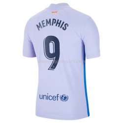 Maillot de Foot FC Barcelone Memphis Depay 9 Extérieur 2021-2022 Manche Courte