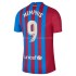 Maillot de Foot FC Barcelone Memphis Depay 9 Domicile 2021-2022 Manche Courte