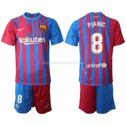 Maillot de Foot FC Barcelone Miralem Pjanic 8 Enfant Domicile 2021-2022 Manche Courte