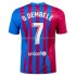 Maillot de Foot FC Barcelone O. Dembele 7 Domicile 2021-2022 Manche Courte