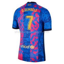 Maillot de Foot FC Barcelone O. Dembele 7 Neutre 2021-2022 Manche Courte