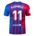 Maillot de Foot FC Barcelone Ousmane Dembele 11 Domicile 2021-2022 Manche Courte