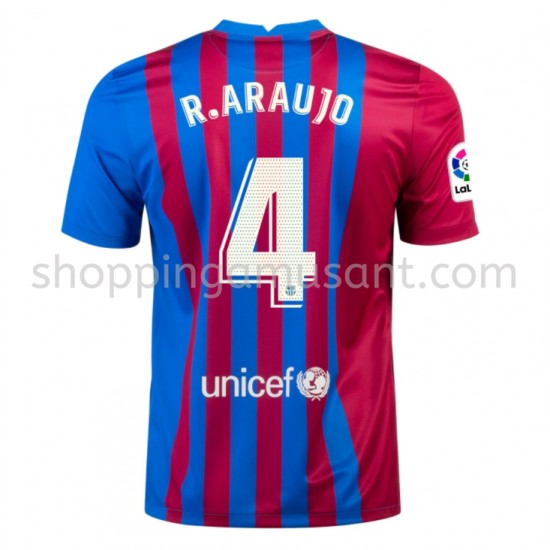 Maillot de Foot FC Barcelone Ronald Araujo 4 Domicile 2021-2022 Manche Courte