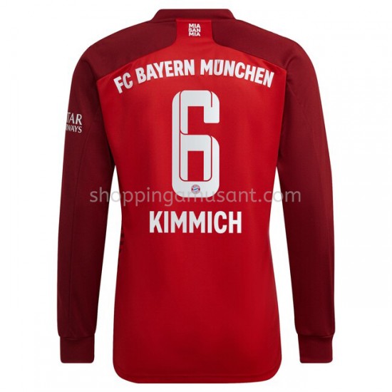 Maillot de Foot Bayern Munich Joshua Kimmich 6 Domicile 2021-2022 Manche Longue
