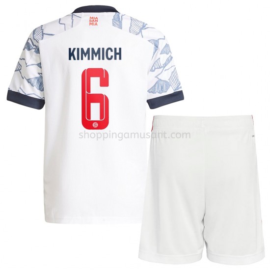 Maillot de Foot Bayern Munich Joshua Kimmich 6 Enfant Neutre 2021-2022 Manche Courte