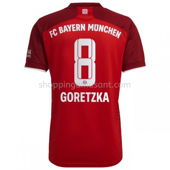 Maillot de Foot Bayern Munich Leon Goretzka 8 Domicile 2021-2022 Manche Courte