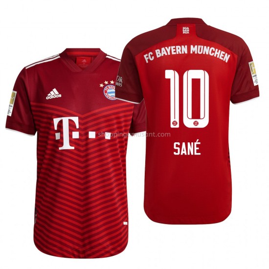 Maillot de Foot Bayern Munich Leroy Sane 10 Domicile 2021-2022 Manche Courte