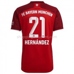 Maillot de Foot Bayern Munich Lucas Hernandez 21 Domicile 2021-2022 Manche Courte