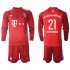 Maillot de Foot Bayern Munich Lucas Hernandez 21 Enfant Domicile 2021-2022 Manche Longue