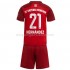 Maillot de Foot Bayern Munich Lucas Hernandez 21 Enfant Domicile 2021-2022 Manche Courte