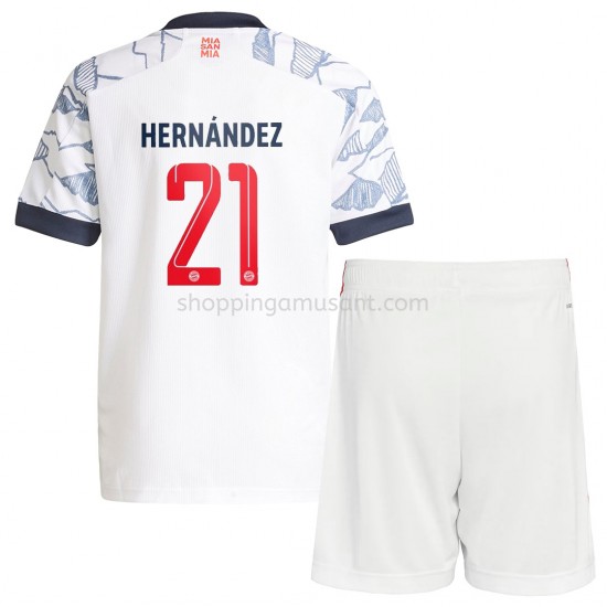 Maillot de Foot Bayern Munich Lucas Hernandez 21 Enfant Neutre 2021-2022 Manche Courte