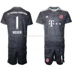 Maillot de Foot Bayern Munich Manuel Neuer 1 Gardien Enfant Extérieur 2021-2022 Manche Courte