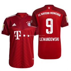 Maillot de Foot Bayern Munich Robert Lewandowski 9 Domicile 2021-2022 Manche Courte