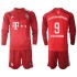 Maillot de Foot Bayern Munich Robert Lewandowski 9 Enfant Domicile 2021-2022 Manche Longue