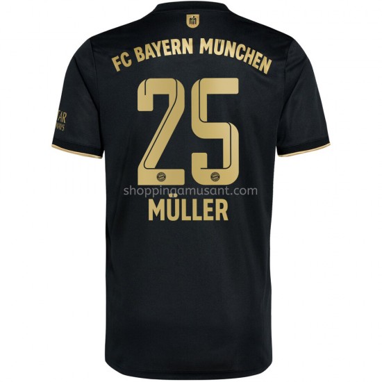 Maillot de Foot Bayern Munich Thomas Müller 25 Extérieur 2021-2022 Manche Courte
