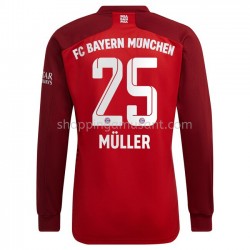 Maillot de Foot Bayern Munich Thomas Müller 25 Domicile 2021-2022 Manche Longue