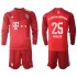 Maillot de Foot Bayern Munich Thomas Müller 25 Enfant Domicile 2021-2022 Manche Longue