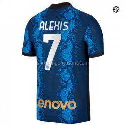 Maillot de Foot Inter Milan Alexis Sanchez 7 Domicile 2021-2022 Manche Courte