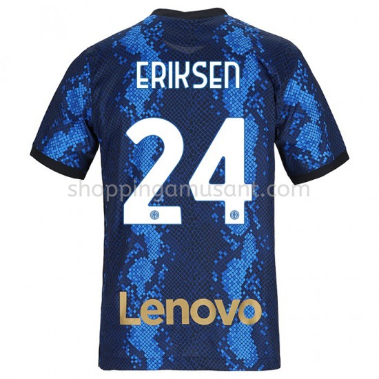 Maillot de Foot Inter Milan Christian Eriksen 24 Domicile 2021-2022 Manche Courte