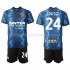 Maillot de Foot Inter Milan Christian Eriksen 24 Enfant Domicile 2021-2022 Manche Courte