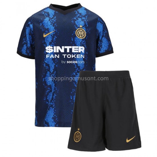 Maillot de Foot Inter Milan Enfant Domicile 2021-2022 Manche Courte