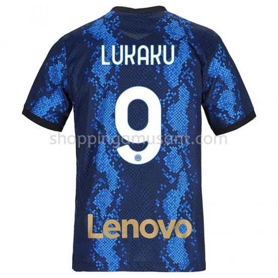 Maillot de Foot Inter Milan Romelu Lukaku 9 Domicile 2021-2022 Manche Courte