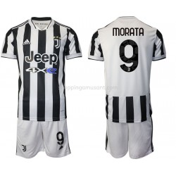 Maillot de Foot Juventus Alvaro Morata 9 Enfant Domicile 2021-2022 Manche Courte