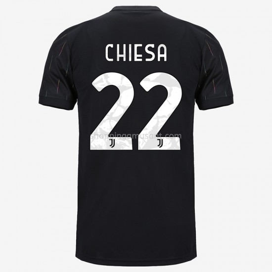 Maillot de Foot Juventus Federico Chiesa 22 Extérieur 2021-2022 Manche Courte