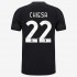 Maillot de Foot Juventus Federico Chiesa 22 Extérieur 2021-2022 Manche Courte