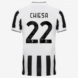 Maillot de Foot Juventus Federico Chiesa 22 Domicile 2021-2022 Manche Courte