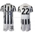 Maillot de Foot Juventus Federico Chiesa 22 Enfant Domicile 2021-2022 Manche Courte