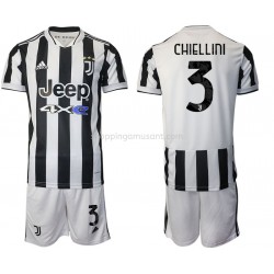 Maillot de Foot Juventus Giorgio Chiellini 3 Enfant Domicile 2021-2022 Manche Courte