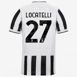 Maillot de Foot Juventus Manuel Locatelli 27 Domicile 2021-2022 Manche Courte