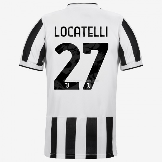 Maillot de Foot Juventus Manuel Locatelli 27 Domicile 2021-2022 Manche Courte
