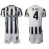 Maillot de Foot Juventus Matthijs de Ligt 4 Enfant Domicile 2021-2022 Manche Courte
