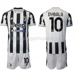 Maillot de Foot Juventus Paulo Dybala 10 Enfant Domicile 2021-2022 Manche Courte
