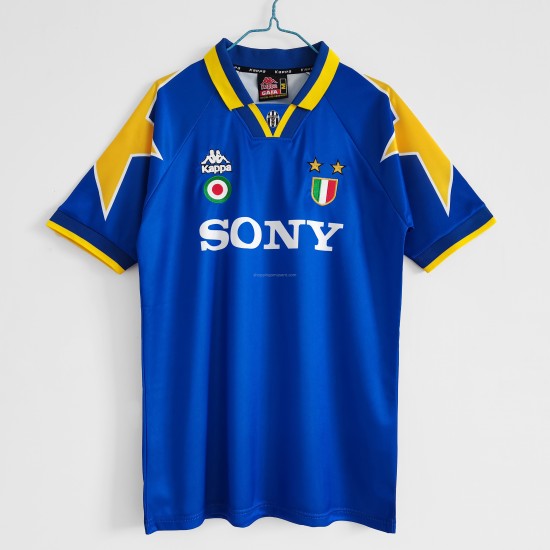 Maillot de Foot Juventus Retro Extérieur 1995-1996 Manche Courte
