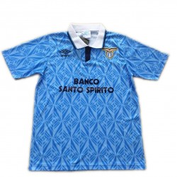 Maillot de Foot SS Lazio Retro Domicile 1991 Manche Courte