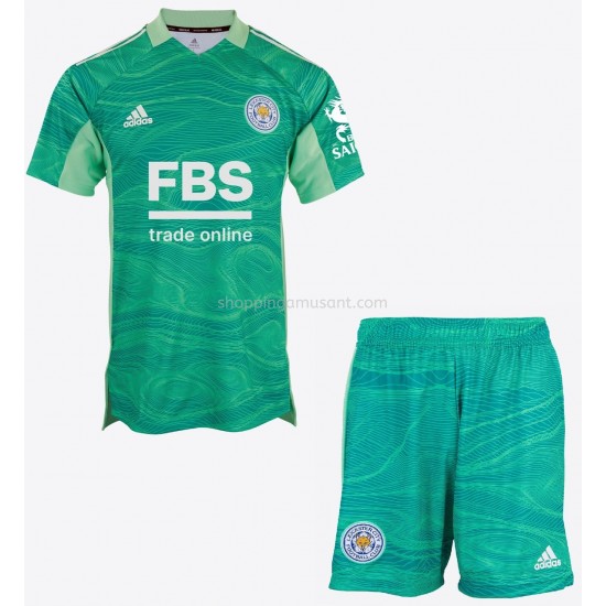 Maillot de Foot Leicester City Gardien Enfant Extérieur 2021-2022 Manche Courte