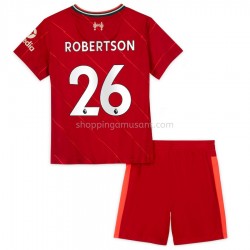 Maillot de Foot Liverpool Andrew Robertson 26 Enfant Domicile 2021-2022 Manche Courte